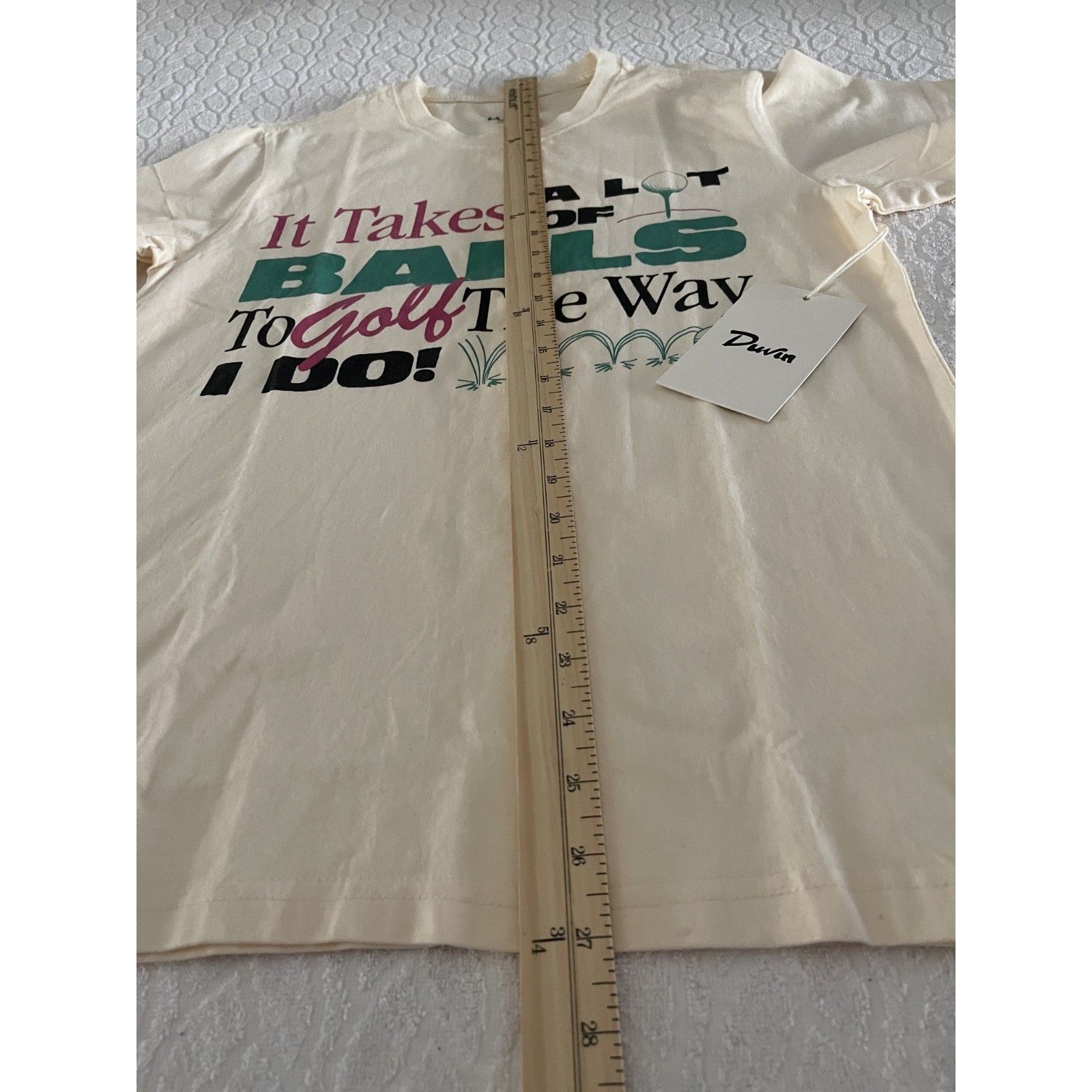 Duvin Design Co Golfing Tee Sz S "It Takes A Lot Of Balls To Golf The Way I Do!" — image 6 of 8